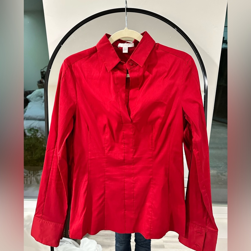 Red Hugo Boss blouse